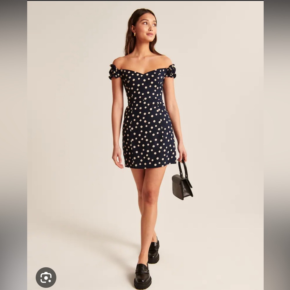 A&F - Off-The-Shoulder Corset Mini Dress, XS